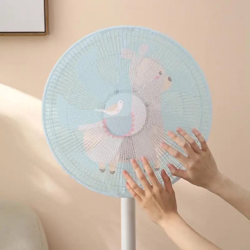 ~Eletric Covers Electric Fan Protective Nets Anti Pinch Hand Safety Pinch-proof Stand Fan Covers Fan Guard Storage Bags