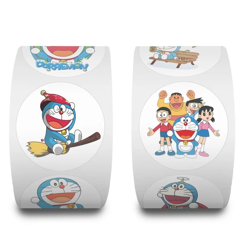 500pcs Doraemons Sticker New Creative Cartoon and Cute Portable Planner Decoration DIY Notebook Stationery Stickers