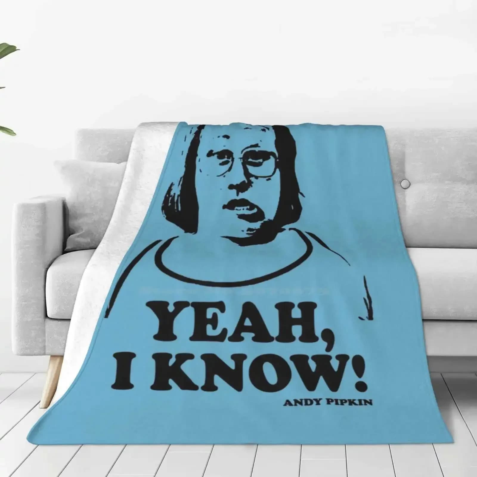 Yeah I Know Andy Pipkin Little Britain T Shirt vendita calda stampa alta Qiality Warm flanella coperta Andy Pipkin Little gran bretagna