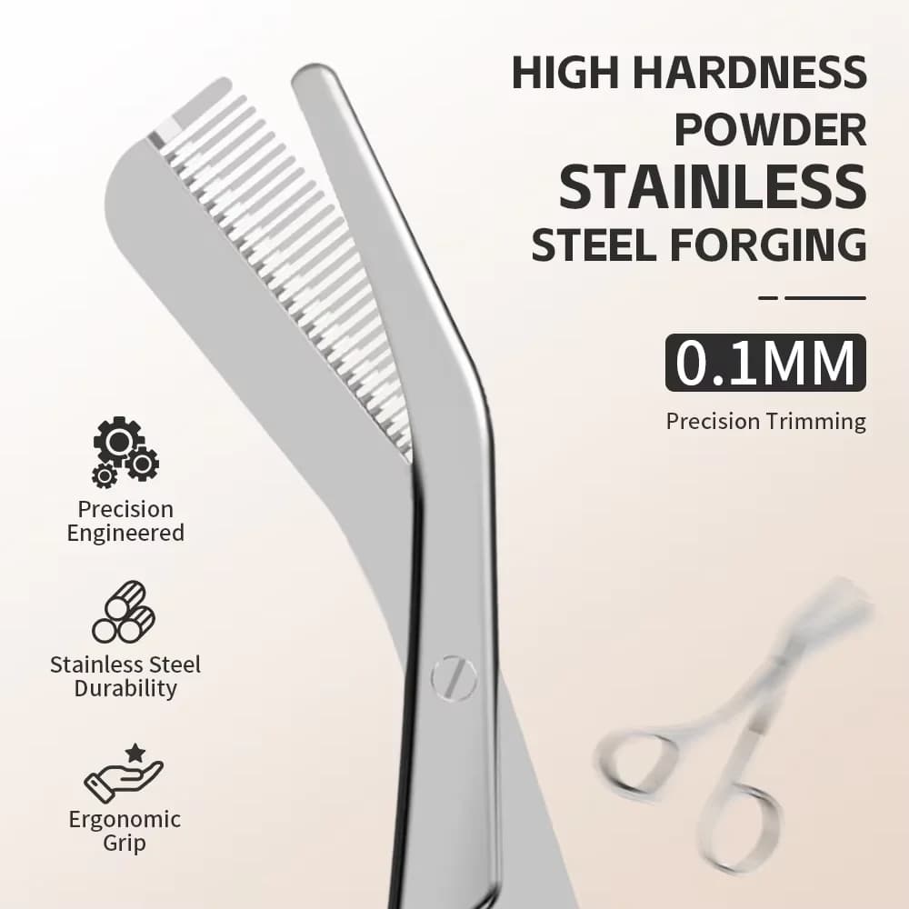 1 set di strumenti per la cura delle sopracciglia, forbici per la cura delle sopracciglia con pettine, regalo per uomini e donne, rasoio per il viso, strumenti per il trucco