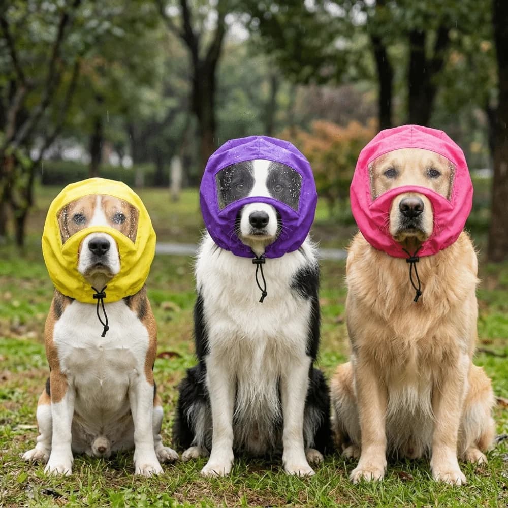 Foldable Dog Shower Cap Soft Elastic Water Proof Waterproof Ear Cover Stretchable Lightweight Pet Bath Cap Dog Shower Time