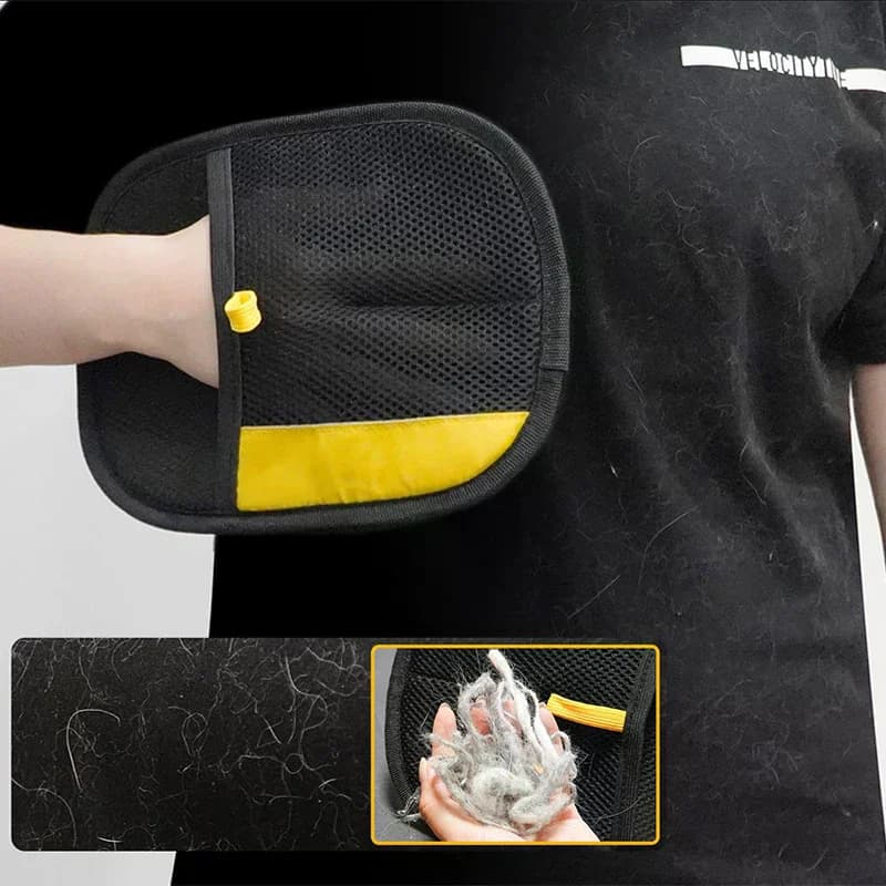 Electrostatic Pet Hair Remover Glove Grooming Gloves For Cat Dog Hair Removal High-Efficiency Tool