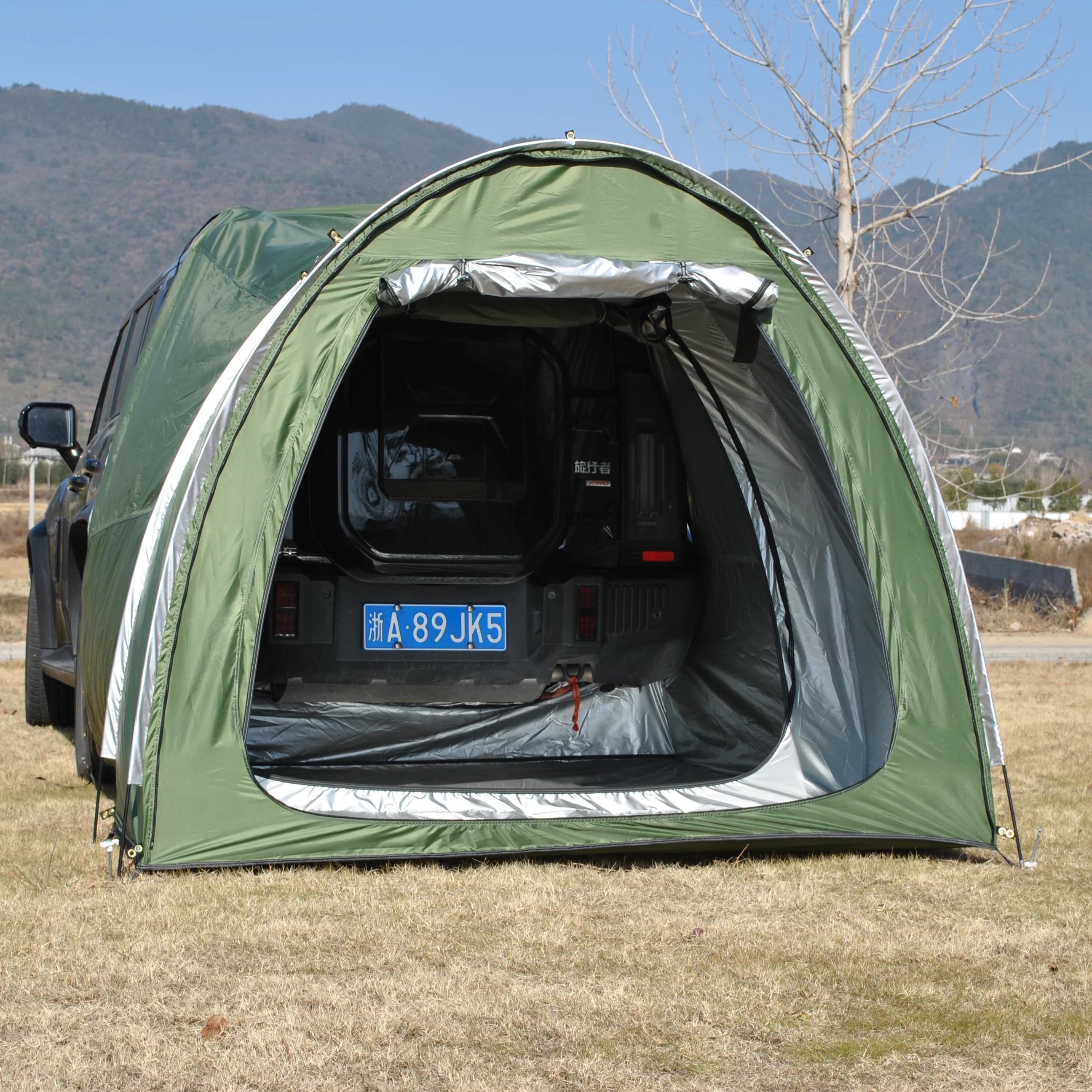 Tende per la privacy da campeggio, Spogliatoio per auto, Tenda per portellone SUV facile da montare, Cabana impermeabile per auto per campeggio, WC
