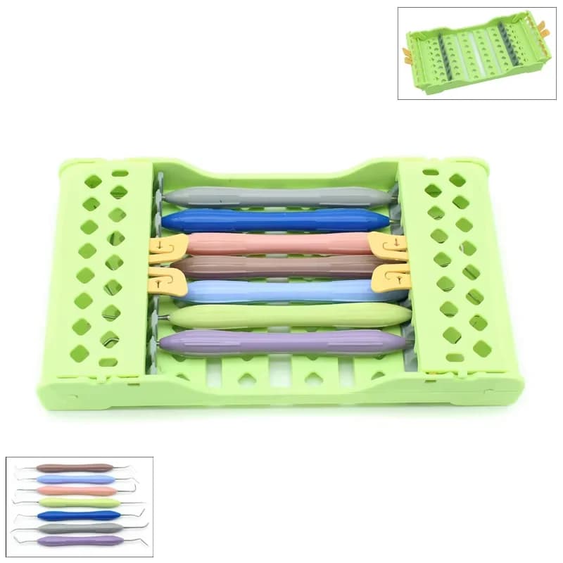 Set di 7 Spatole per Resina Composita Dentale, Strumenti per Restauro Estetico, Coltello per Resina, Attrezzi per Odontoiatria