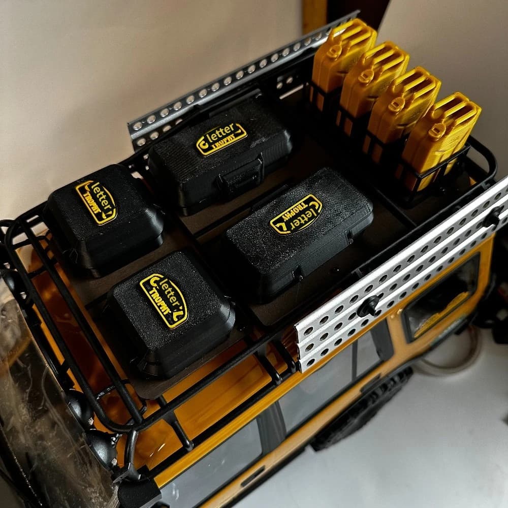 RC Car Scale Simulation Luggage Storage Box Decor Mood Accessory For FMS 1/10 FCX10 Crawler Off‑Road Model Replacement Part