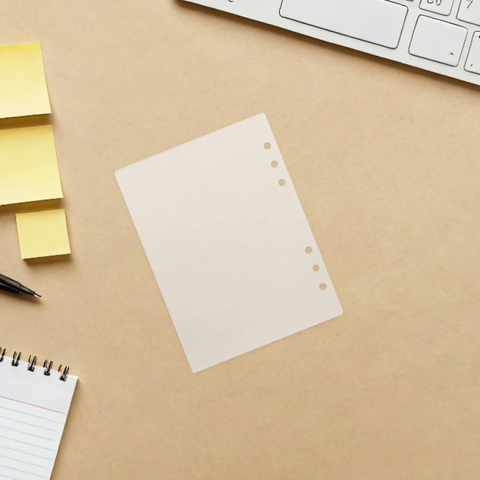 2 Pezzi Copertina per Quaderno A6 in Acrilico Satinato, Ricaricabile, Rigida, con 6 Anelli, per Agenda a Fogli Mobili, Organizer, Copertina Ricaricabile per Planner