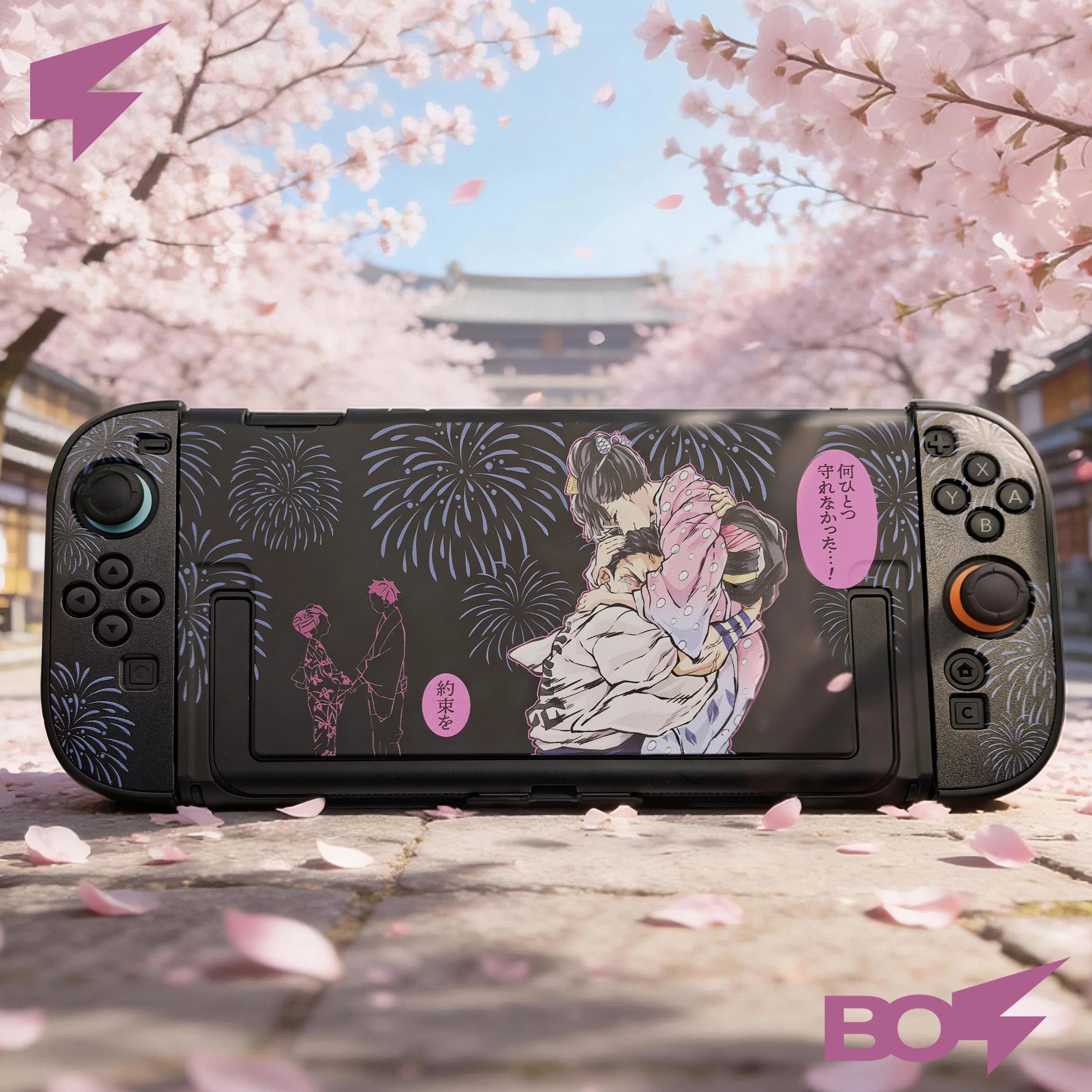 Custodia protettiva Akaza Koyuki Love per Switch 2, design a conchiglia divisa in due pezzi - Copertura da gioco per accessori console NS2/OLED