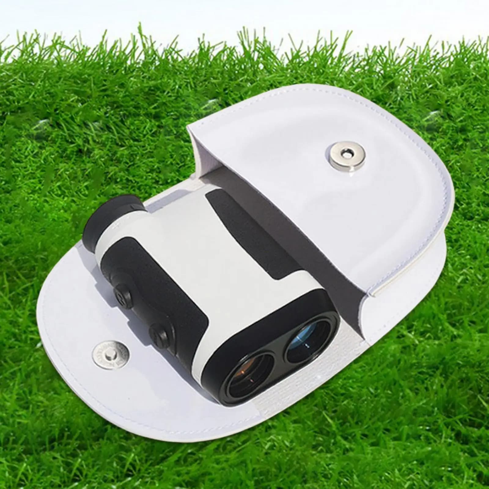 Golf Rangefinder Case PU Leather Protective Carrying Bag Waterproof Storage Pouch for Golf Accessories Travel