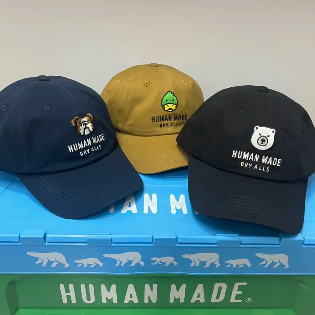 Human Made 2026 New Cartoon Animal Head Baseball Cap Japanese Street Spring Summer Unisex Fashion Sun Peaked Hat