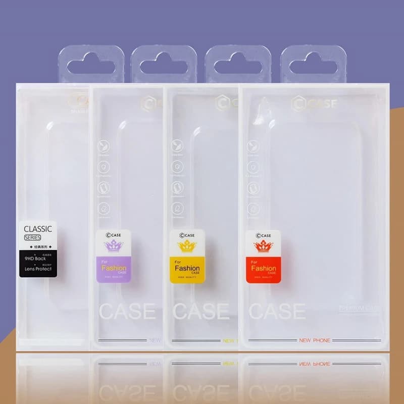 Scatola per Imballaggio Cover Telefono 4.7-6.7 Pollici, Confezione Blister in PVC Universale per Custodie iPhone 17 Pro Max