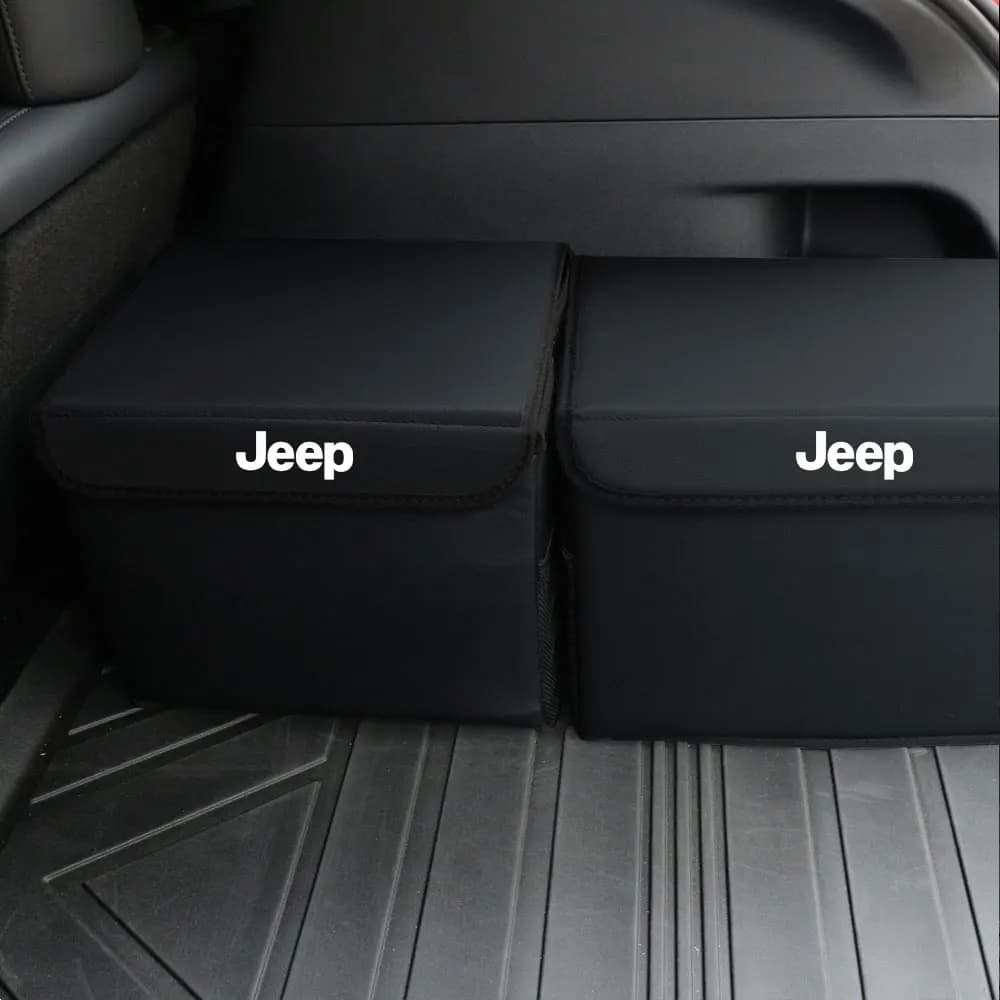Scatola portaoggetti pieghevole per bagagliaio, in tessuto Oxford impermeabile, organizer per auto, per Jeep Grand Cherokee Wrangler Renegaed Compass Trail Patriot