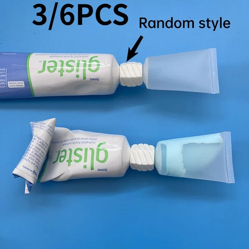 Flaconi da Viaggio, Adattatori per Bottiglie, Comodi Contenitori per Ricarica di Dentifricio e Detergente Viso. Set da Toilette da Viaggio.