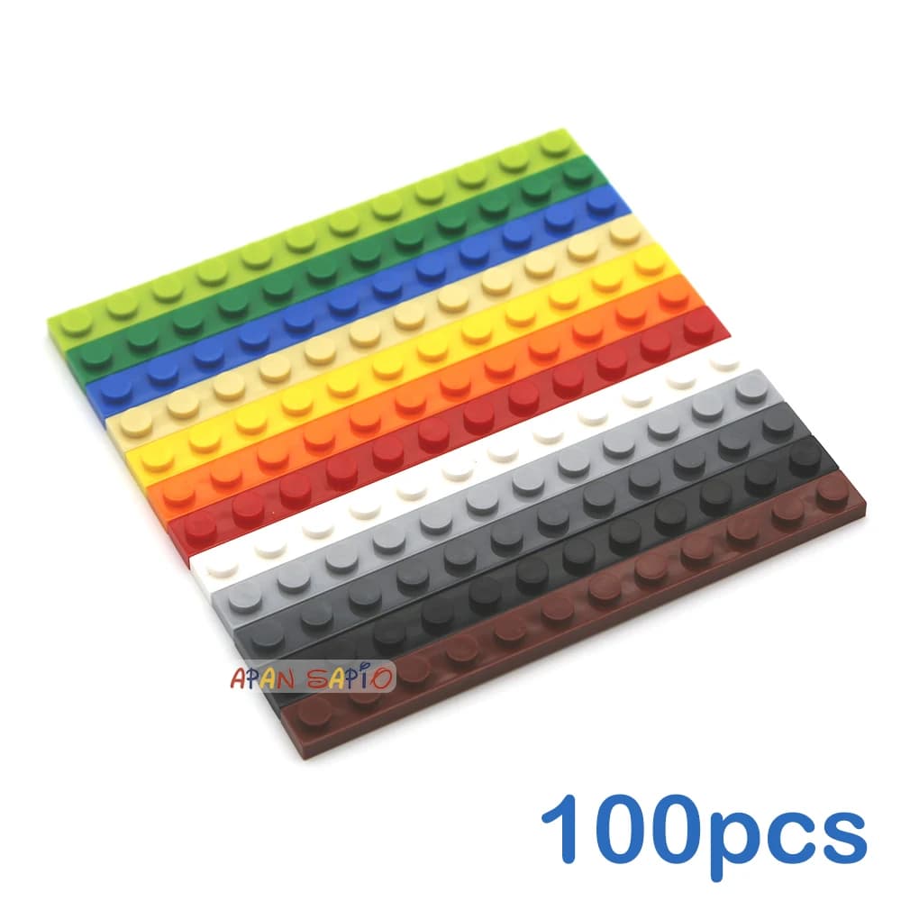 100 pz 1x12 Punti FAI DA TE Building Blocks Figure Sottili Mattoni Educativi Formato Creativo Compatibile Con 60478 Giocattoli per I Bambini