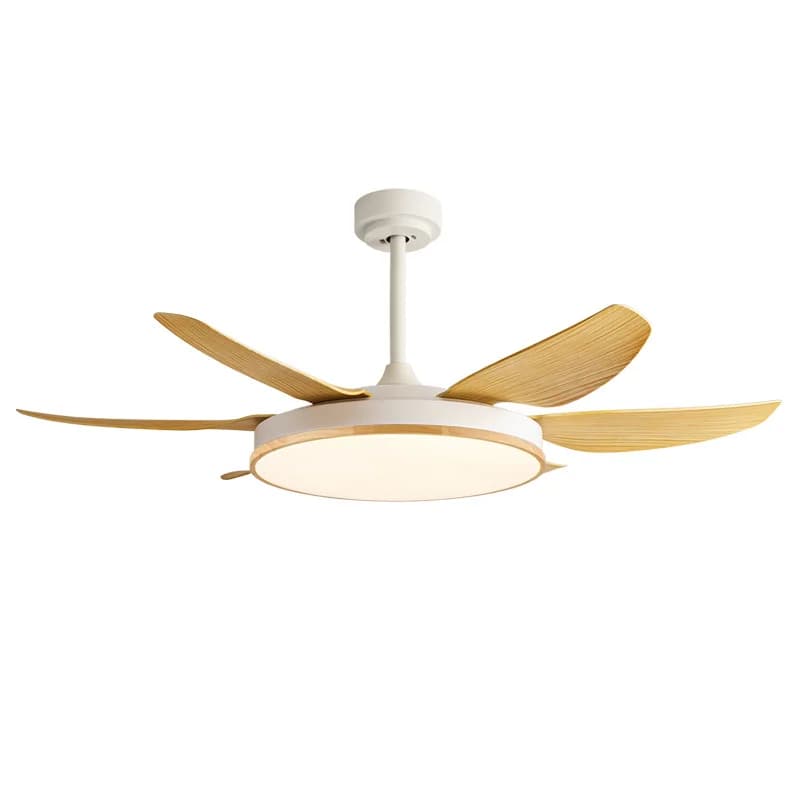 Moderno semplice imitazione venature del legno ventilatore luce soggiorno sala da pranzo ventilatore da soffitto nordico luce studio sala da pranzo ventilatore elettrico int