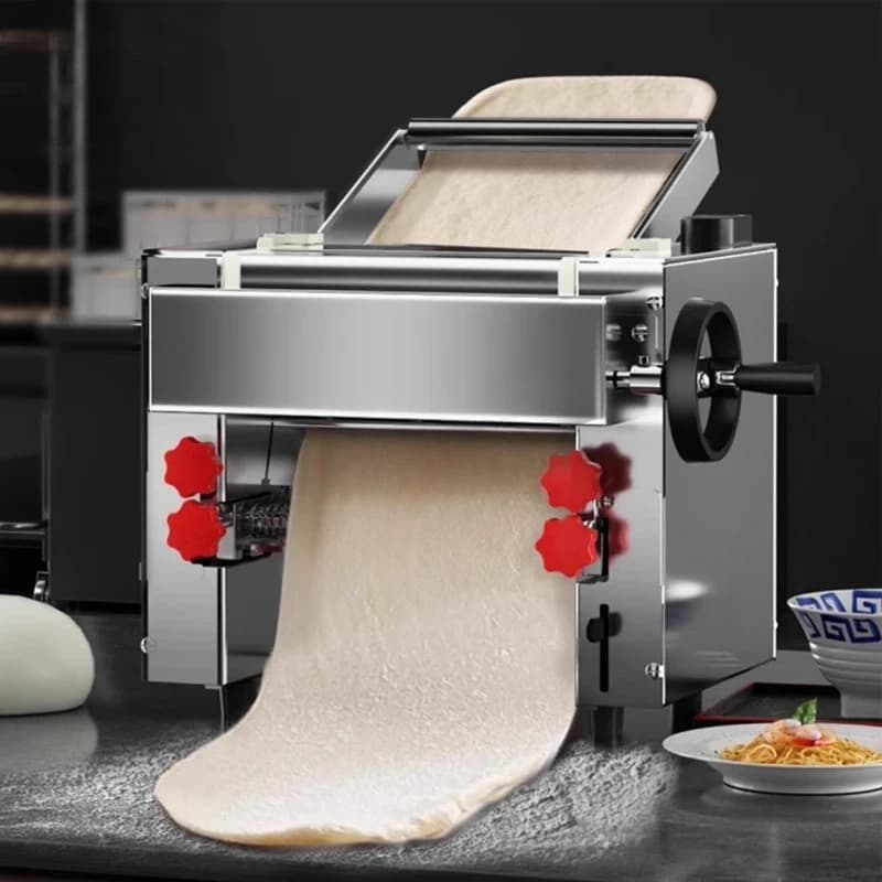 1500W Full Automatic Electric Noodle Maker 240mm Roller Household Desktop Dough Kneading Machine for Pasta Steamed Bun Dumpling