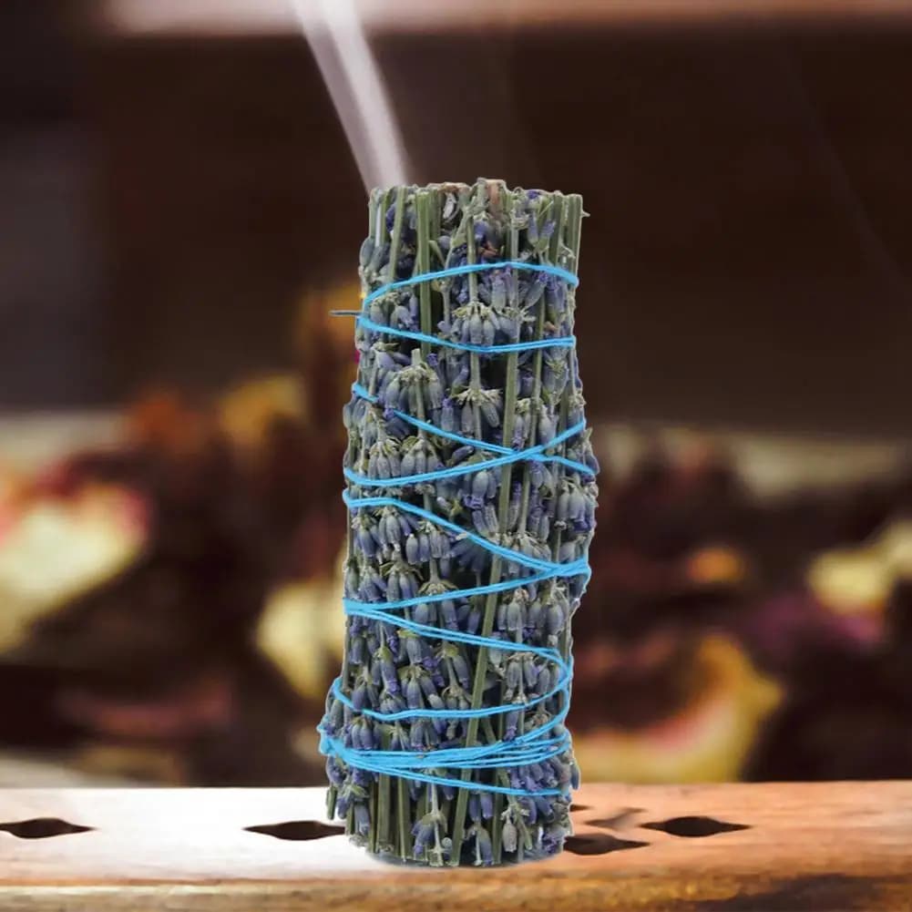 Bastoncini di incenso alla lavanda bastoncini di salvia bianca biologica bastoncino di fragranza alla lavanda naturale per la purificazione dell'interno