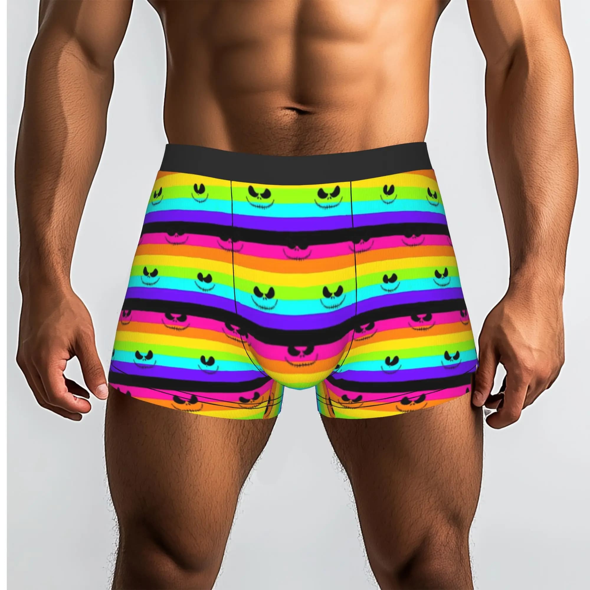 Custom Fashion Jack Anime S-Skellingtones Boxers Shorts Panties Male Underpants Breathable Briefs Underwear