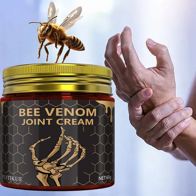 YUITIKUE Crema al Veleno d'Api per Articolazioni - Lenitiva e Curativa, Per il Disagio a Ginocchia, Schiena e Spalle, 60g