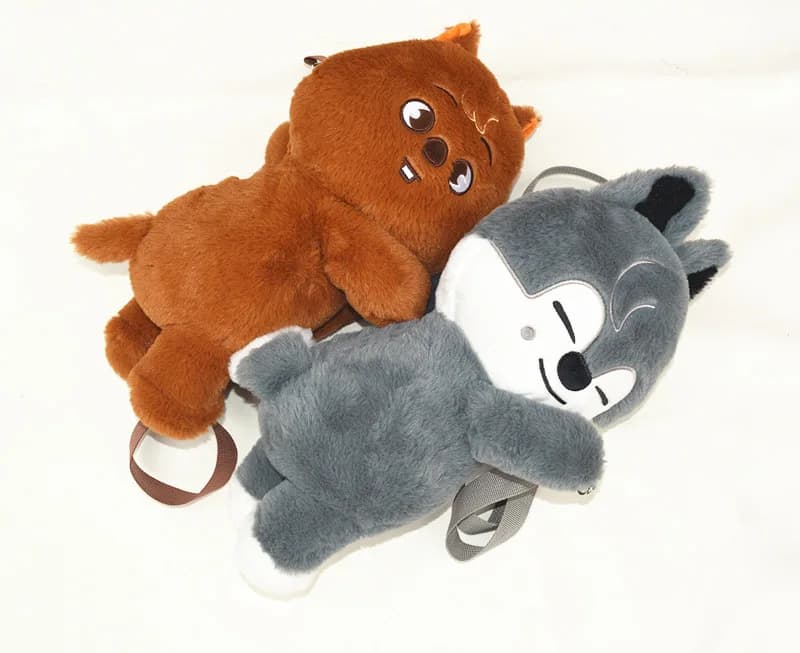 8pcs Kpop Skzoo Plush Toy Wolfchan Kawaii Cartoon Stuffed Animal Plushie Doll Large Size For Sleeping Pillow Gift
