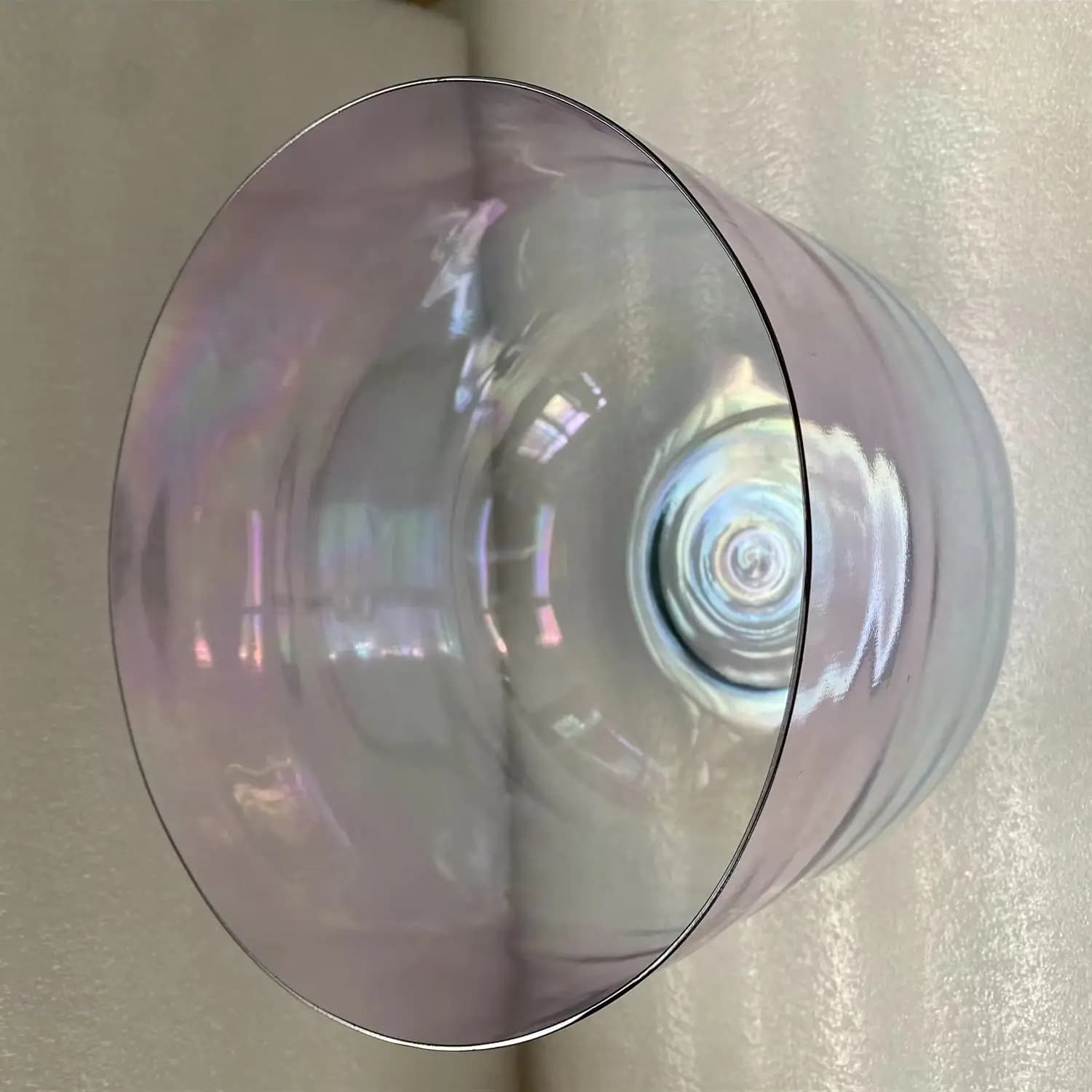 432Hz 3rd octave A note third eye chakra or B note Crown chakra size about 7" mixed color crystal singing bowl + suede mallet