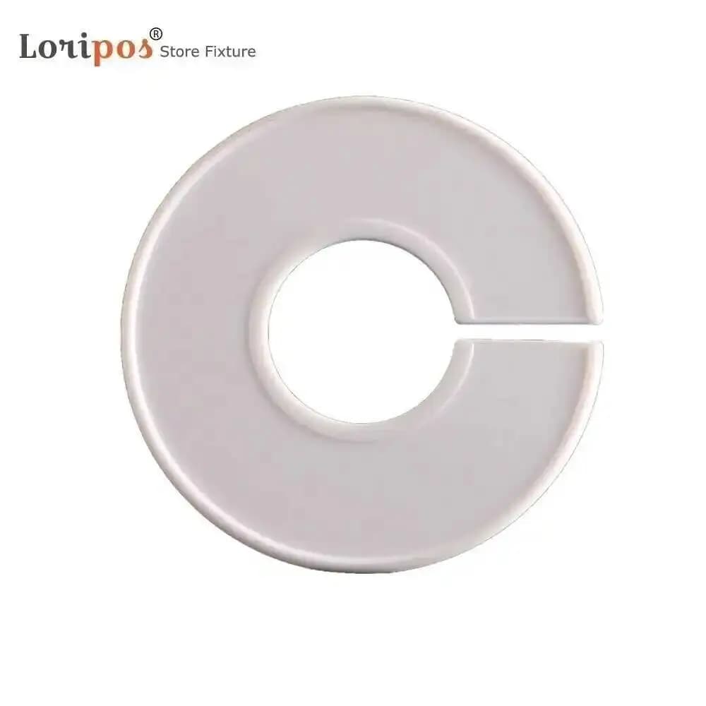 20 Pieces Rings Signposts for Clothing Fai-da-te, Dividers for White Round Clothes/Neri for Clothing Shops