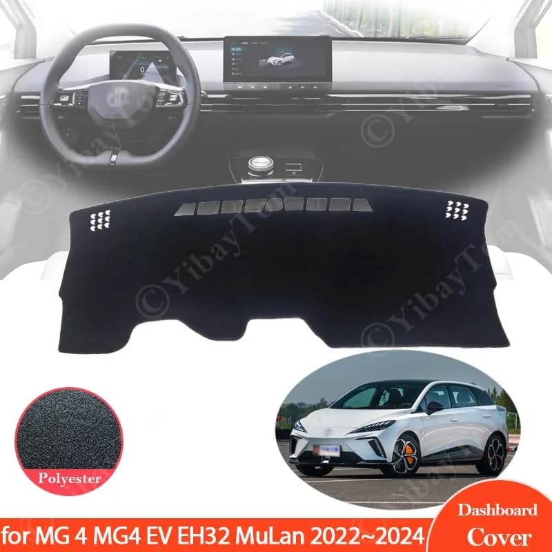 Cruscotto Copertura Pad Sole Anti-sporco Zerbino Parasole Tappeto Per MG 4 MG4 EV EH32 MuLan 2022 2023 2024 Accessori Auto Adesivo Tappeto