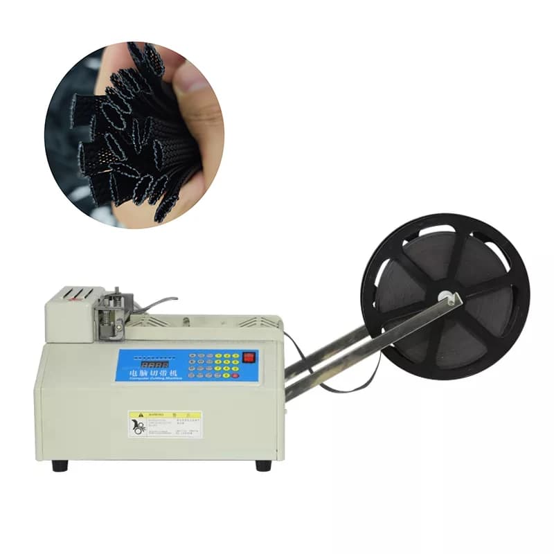 JB-W100 Fully Automatic Cutting Machine for Velcro Tape with 115mm Cutting Width Multi-Voltage