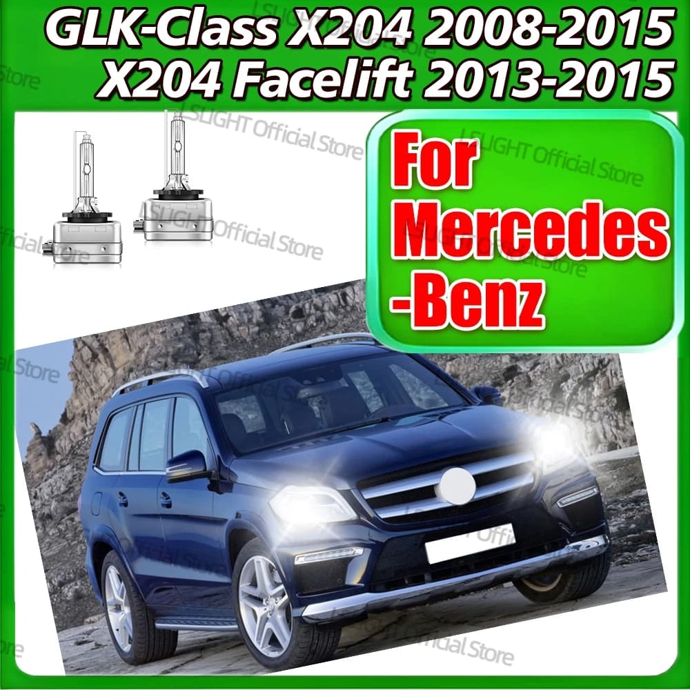 2xHID Lampade Fronte Allo Xeno D1S D1 35W Lampadina 6000K 8000K 10000K 12V Per Mercedes-Benz Classe GLK X204 2008-2015 X204 Facelift 2013-2015