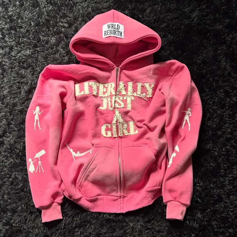 Felpa con cappuccio stampata American Letter Stier Hip Hop Personali Long Sve Felpa da donna Faionable Streetwear Sle