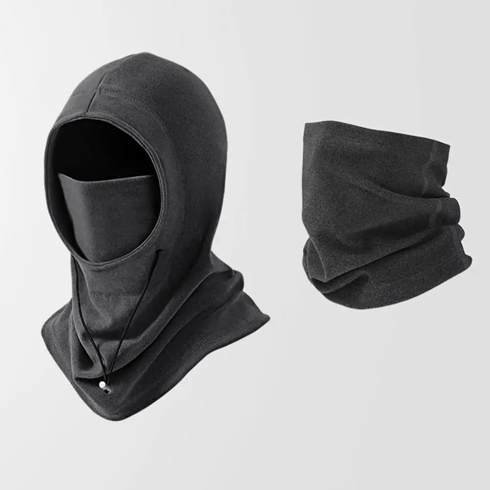 Riding Headgear Set Versatile Riding Headgear Riding Headgear Winter Hat with Adjustable Drawstring Windproof Face Guard Cycling
