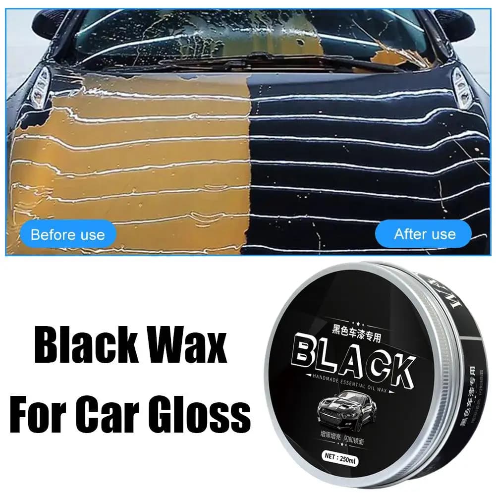 Cera per auto premium in pasta di cera nera cristallina da 250 ml per una lucentezza profonda e riflettente con protezione a lunga durata A2U5