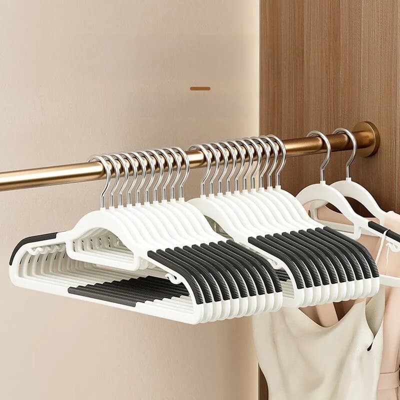Anti-Slip Plastic Clothes Hangers Home Use Drying Clothes No Trace No Puffing Shoulder Corner Free for Clothing Stores