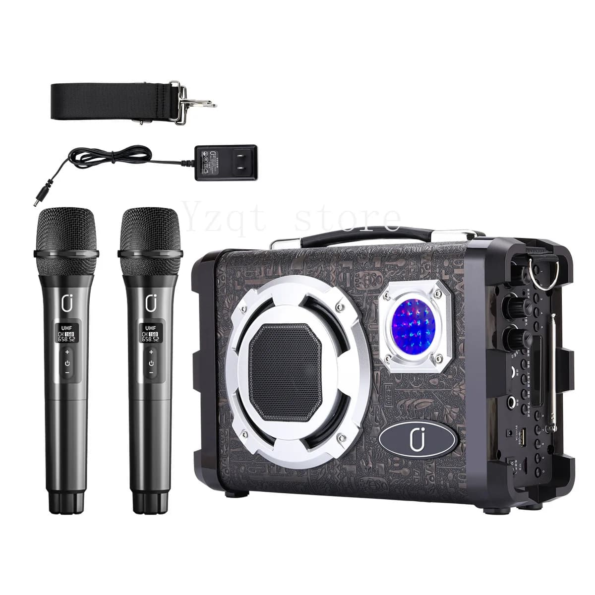 Esclusivo altoparlante stereo per macchina karaoke JYX S35 transfrontaliero con due microfoni wireless