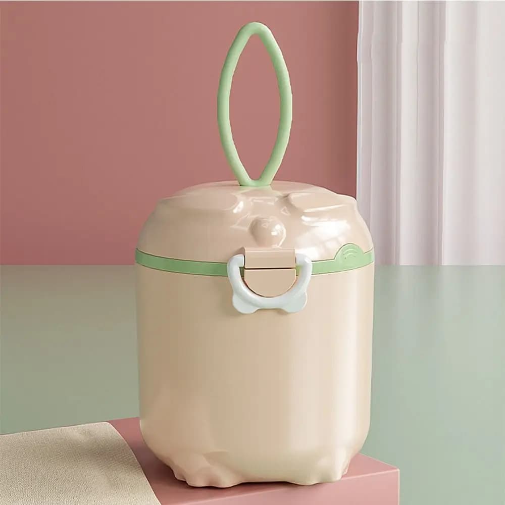 Con cucchiaio per latte in polvere Scatola per il pranzo per l'alimentazione dei cartoni animati Scatola per cereali essenziali per latte in polvere per bambini Contenitore per snack per bambini Scatola per alimenti