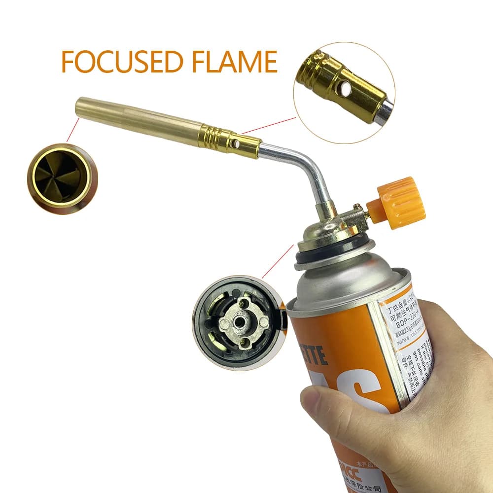 1/2PCS Outdoor Camping BBQ Portable Soldering Heat Gun Butane Burner Welding Gas Torch Flame Gun Brazing Flamethrower