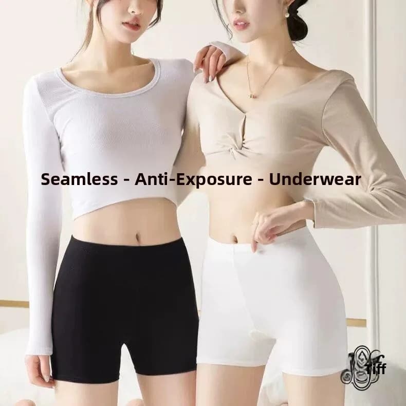 Ice Silk Safety Pants Women's Summer Thin Tight Seamless Underwear Inner Wear Casual Comfortable Breathable mid Waist Briefs