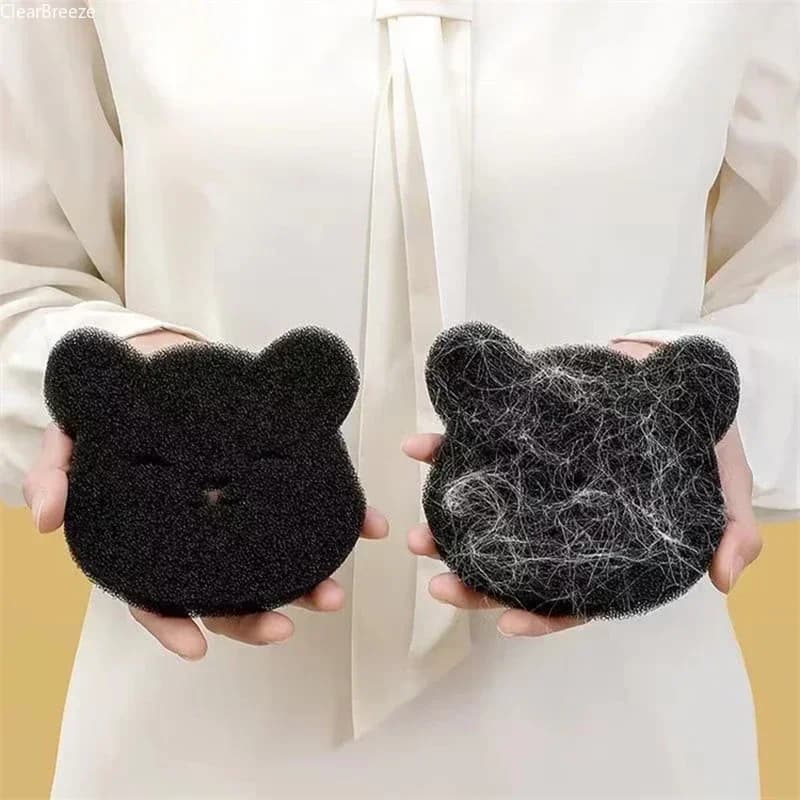 2/4/8pc Pet Hair Remover Bear Shape Laundry Ball Washing Machine Lint Catcher Reusable Clothes Sofa Cat Dog Hair Cleaning Sponge