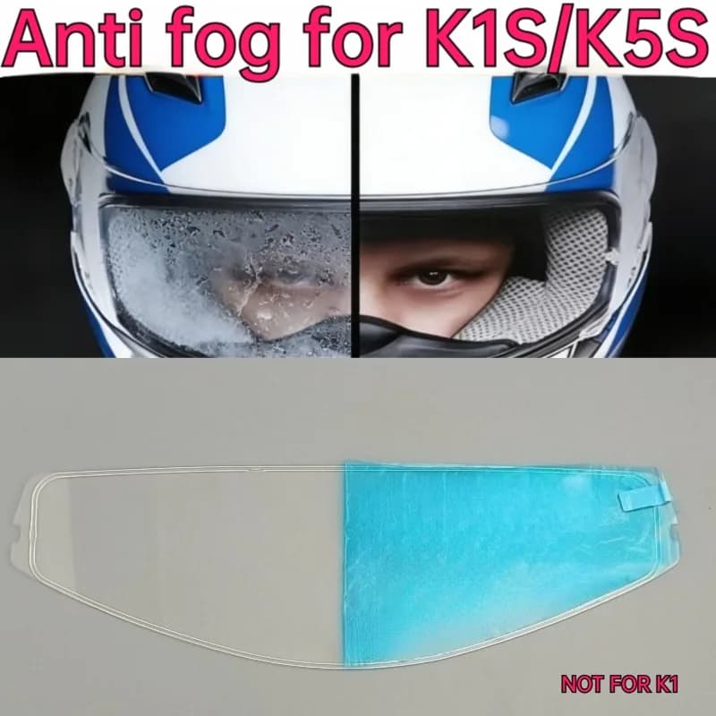 K1S K5S Anti-Fog Motorcycle Helmet Lens Insert Fog Resistant Clear Visor Film Helmet Accessories Anti-Fog film For AGV