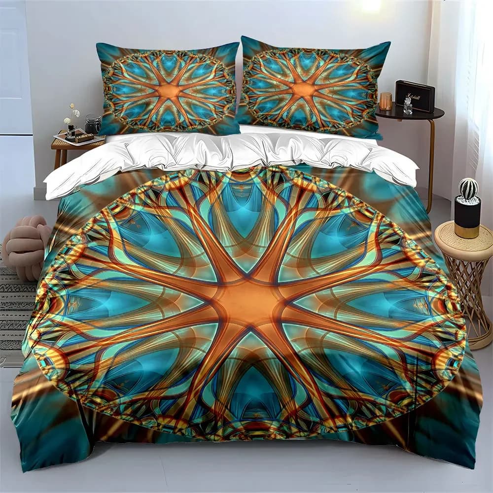Set di biancheria da letto decorativa con copripiumino morbido e confortevole, include 1 copripiumino e 2 federe, regalo