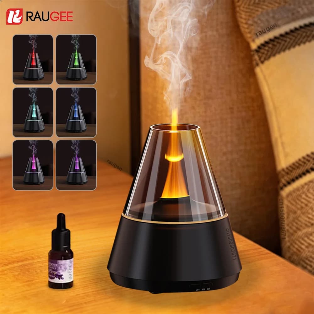 Aroma Humidifier Fragrance Essential Oil Diffuser Mute Aromatherapy Air Humidifier for Home Office Bedroom with LED Night Light