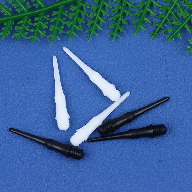 Stubby Plastic Dart Tips 100pcs Soft Points Unbreakable Shafts Flights for Electronic Bar Darts Matches
