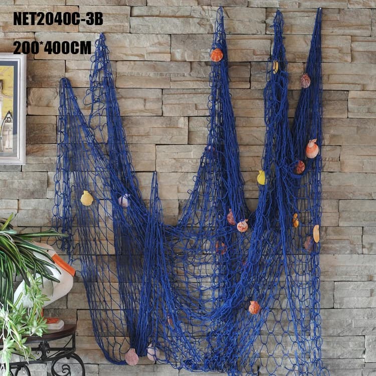 Decorativa Rete Da Pesca Wall Hanging Deco Nautica Marine figurine per la decorazione domestica Accessori Mar Mediterraneo Artigianato
