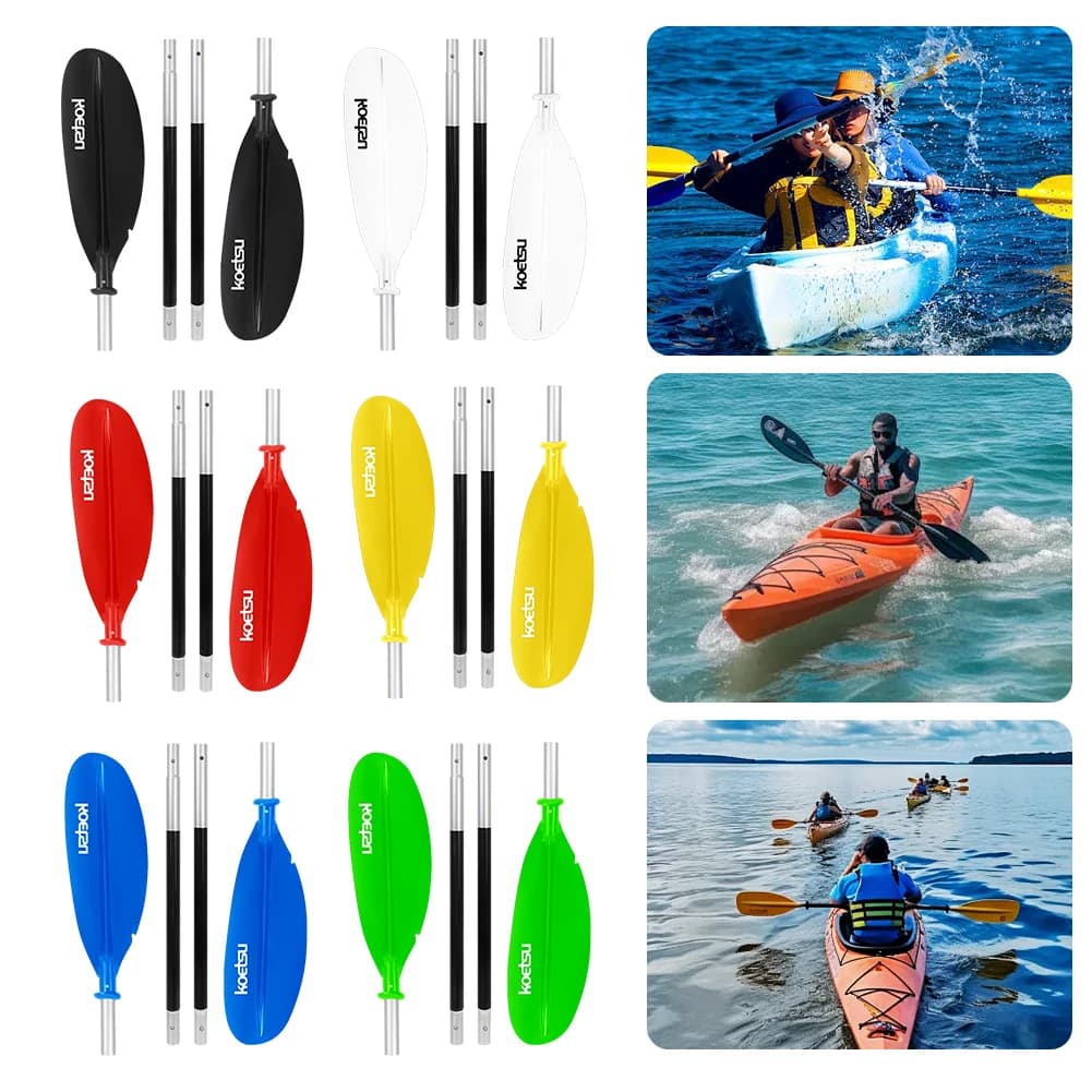 Paddle da surf a doppia testa da 4 pezzi Paddle per Kayak galleggiante regolabile Stand Up Paddleboard Paddle per sport acquatici all'aperto