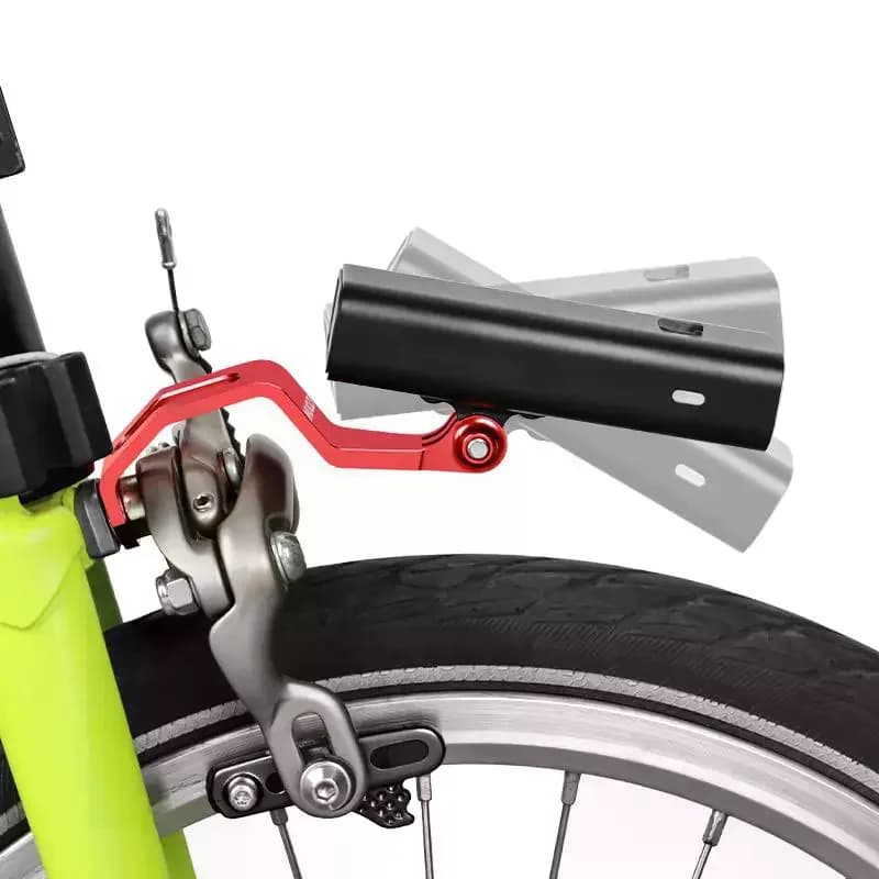 1 set di supporti per faro anteriore per bici in lega di alluminio, supporto per forcella per bici pieghevole, per torcia, fotocamera sportiva, supporto per luce anteriore per bicicletta