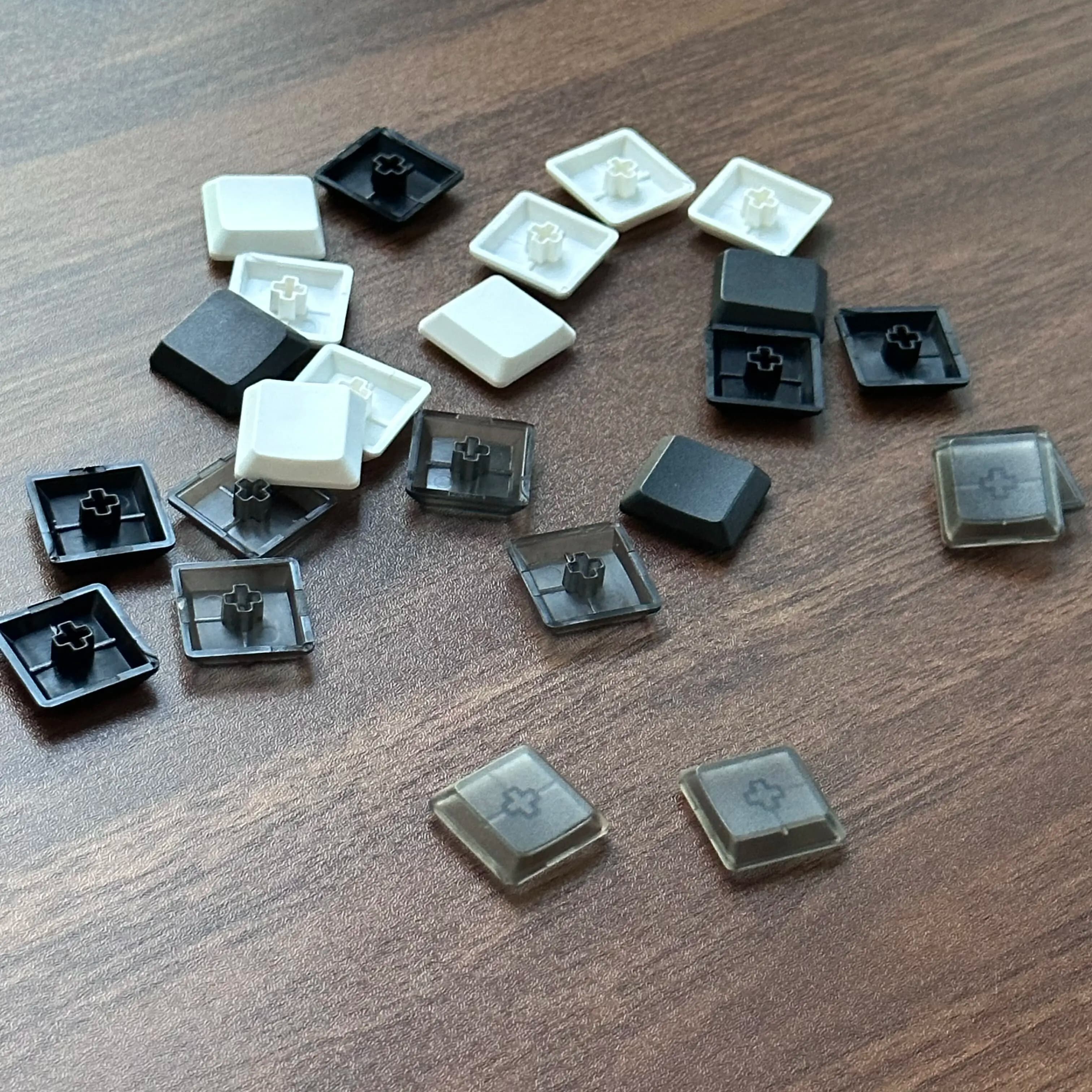 PBT material low shaft keycap For Kaihua cross low shaft mechanical keyboard keys black white single lost key accessories
