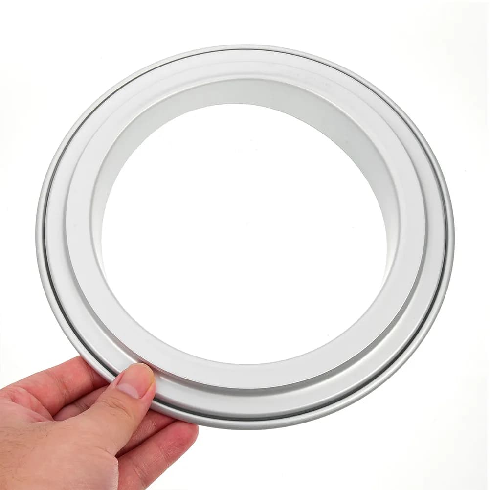 Stainless Steel Pizza Mold Ring 10 Inch Diameter Nonstick Round Baking Ring Dough Shaper Pastry Cutter for Pizza Topping Saucing