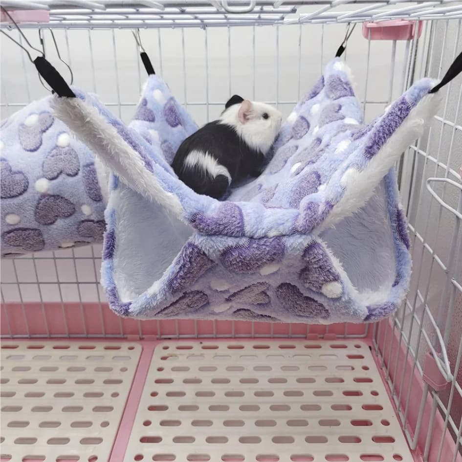 1PC Winter Hot Amaca Double Side Small Lover For Suspended Domestic Animals Squirrel Pea Supplies For Pet Hamster Amaca