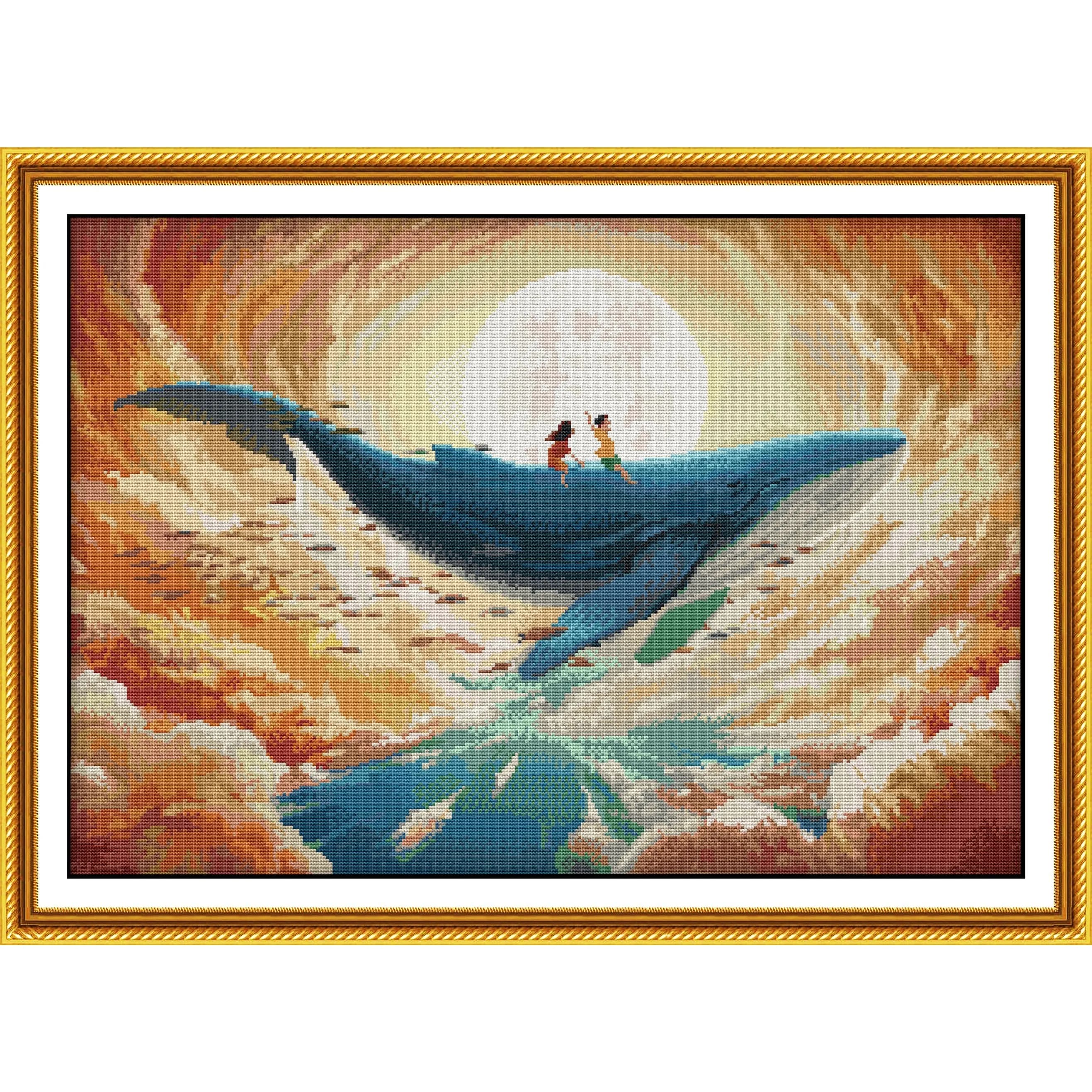 News Pre-Printed Cross Stitch Kit, Stamped Aida Fabric With DMC Threads, Embroidery Kit - Free Yourself