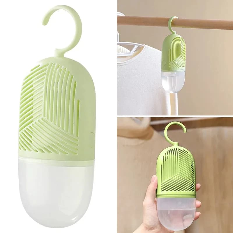 Dehumidification box for clothes Dehumidification packs anti-mould suspension with water collector and detachable hook