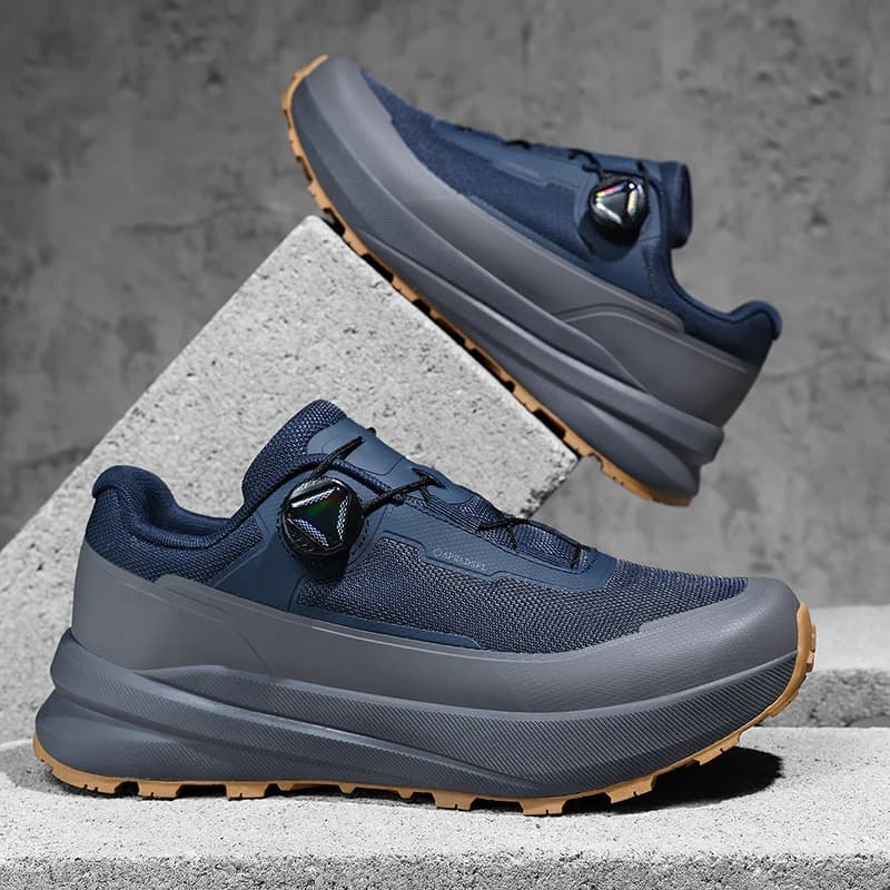 Sneakers Urbane Leggere Primaverili ed Estive, Scarpe da Trekking Traspiranti Antiscivolo, Scarpe da Viaggio con Chiusura Rotante, Scarpe da Arrampicata in Montagna